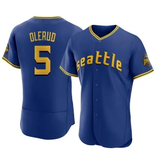 Men's Authentic Royal John Olerud Seattle Mariners 2023 City Connect Jersey