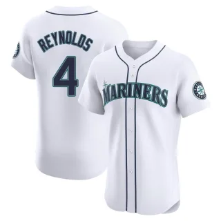 Men's Elite White Harold Reynolds Seattle Mariners Home Jersey