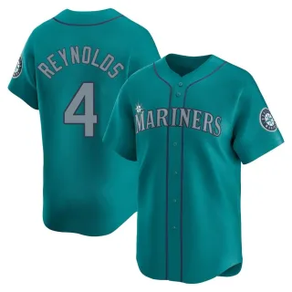 Men's Limited Aqua Harold Reynolds Seattle Mariners Alternate Jersey