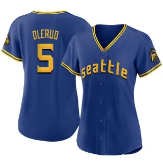 Women's Authentic Royal John Olerud Seattle Mariners 2023 City Connect Jersey