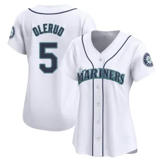 Women's Limited White John Olerud Seattle Mariners Home Jersey