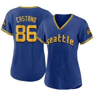 Women's Replica Royal Blas Castano Seattle Mariners 2023 City Connect Jersey