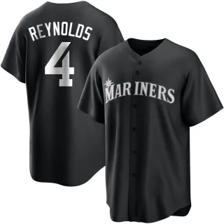 Youth Replica Black/White Harold Reynolds Seattle Mariners Jersey