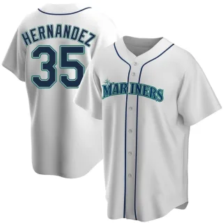 Women's Teoscar Hernandez Seattle Mariners Roster Name & Number T-Shirt -  Navy