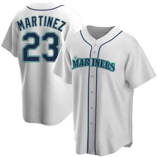 Men's Tino Martinez Seattle Mariners Name and Number Banner Wave T-Shirt -  Navy